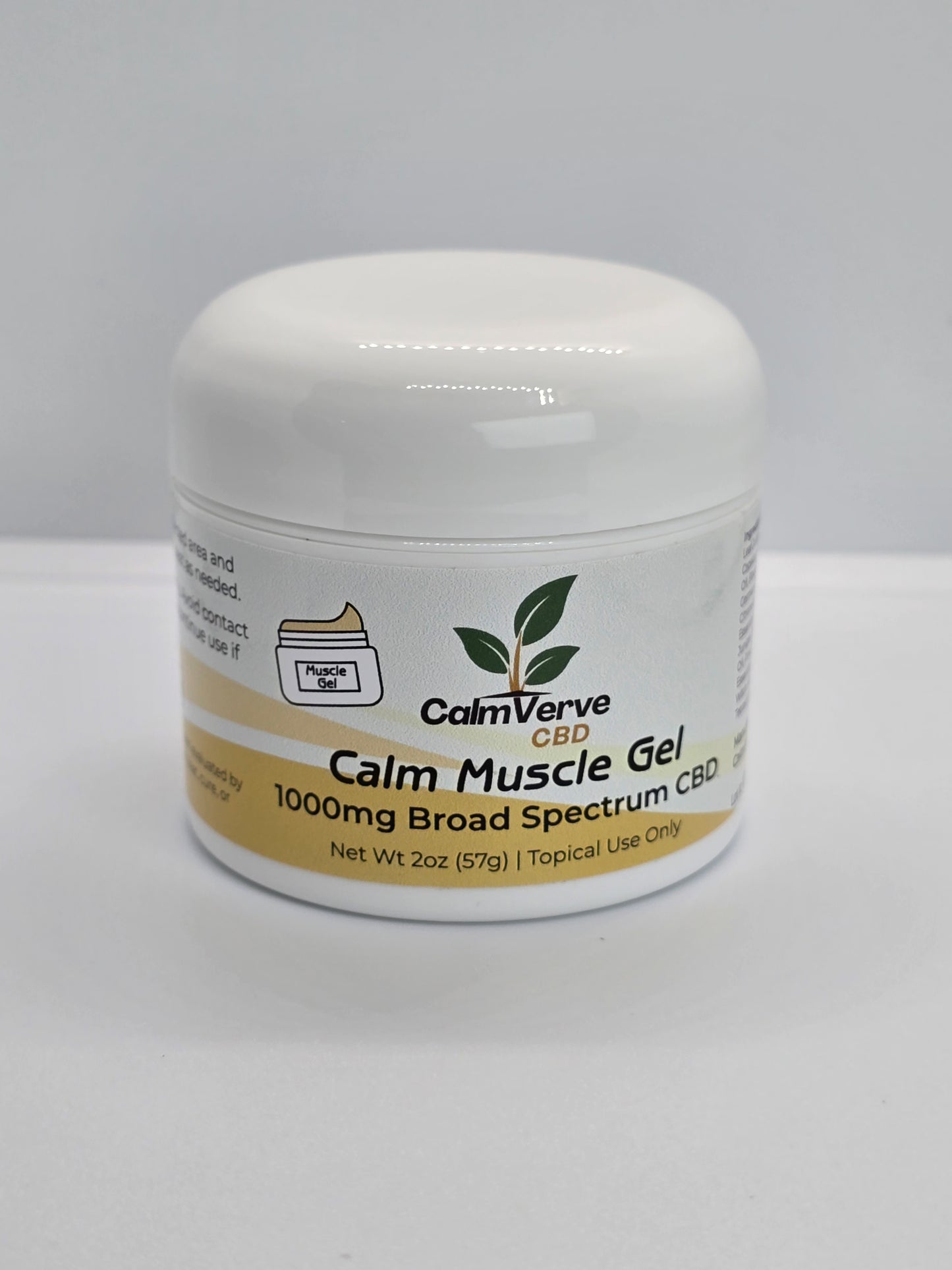 Calm Muscle Gel – 1000mg Broad Spectrum CBD | Cooling Relief Balm