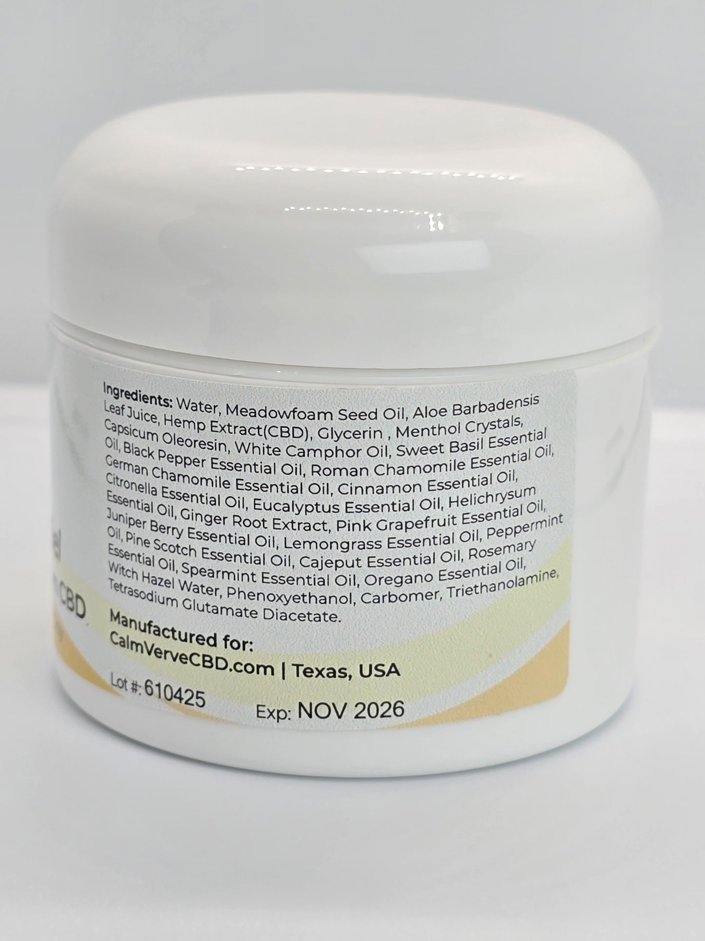 Calm Muscle Gel – 1000mg Broad Spectrum CBD | Cooling Relief Balm